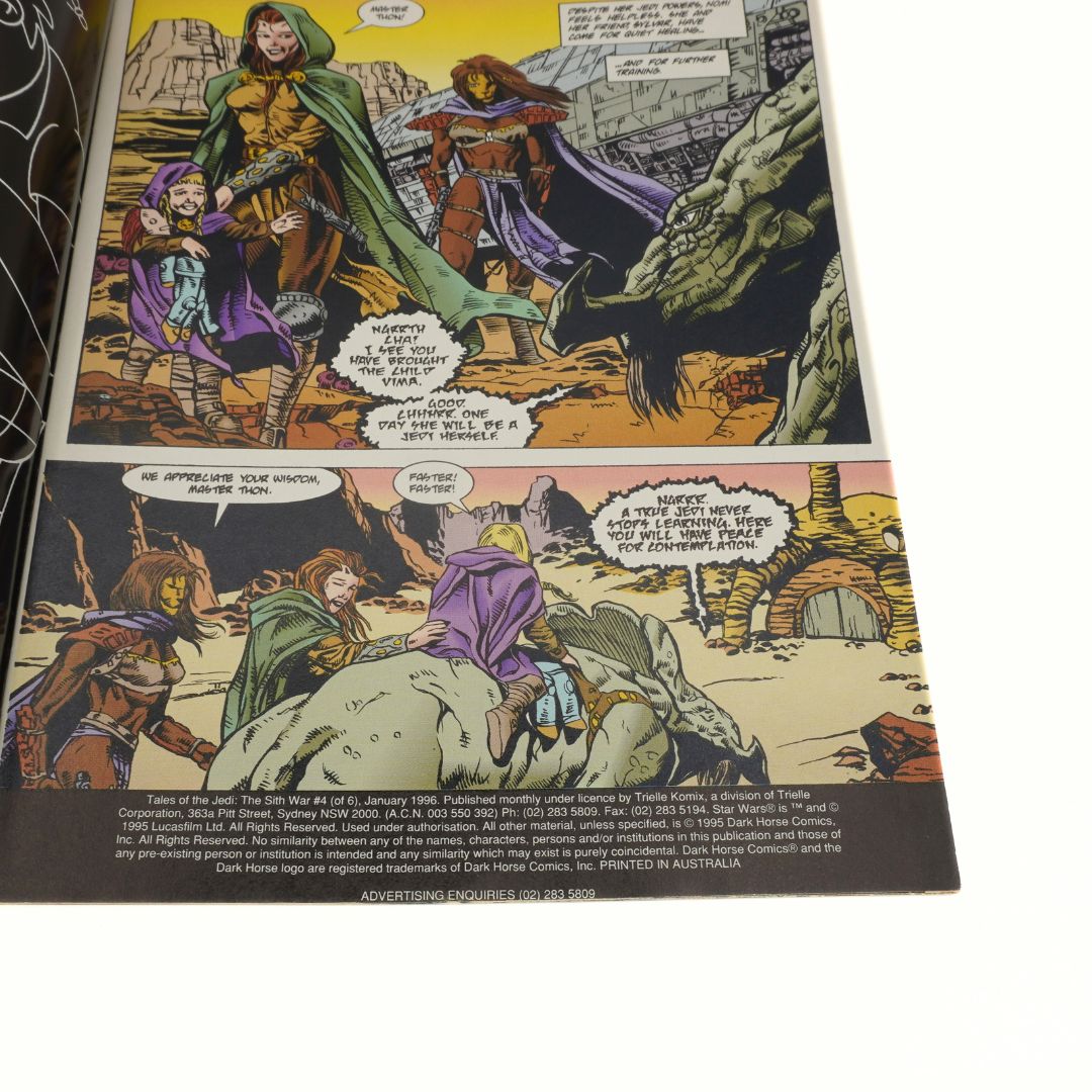 Comic book page with characters in a desert setting