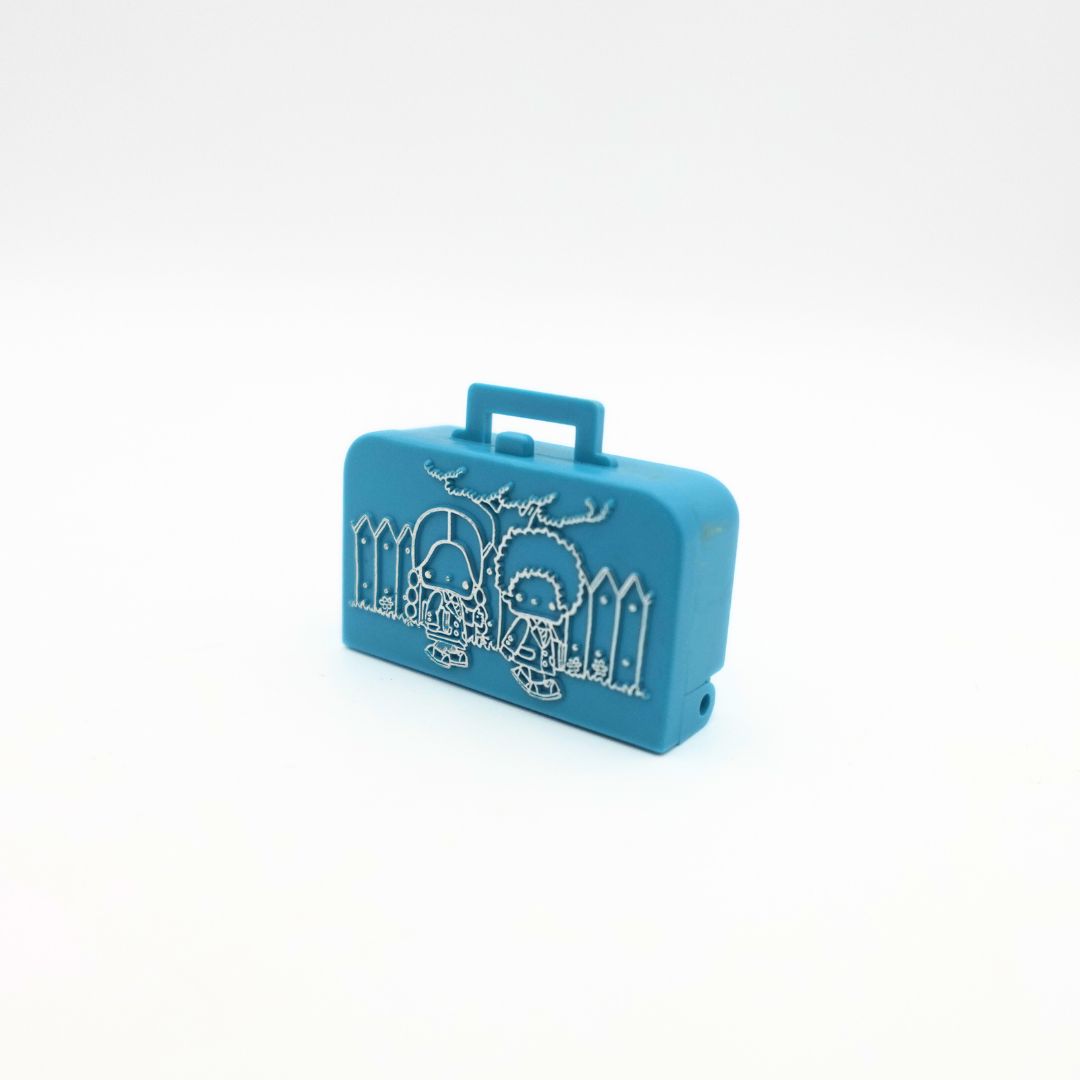 1976 Sanrio Patty and Jimmy Mini Blue Suitcase