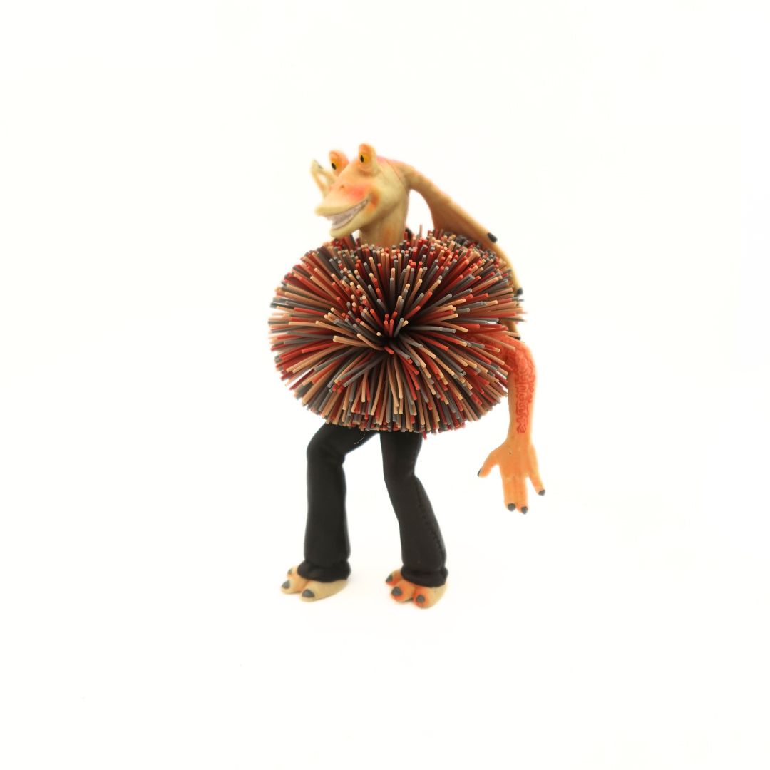 1999 Star Wars Jar Jar Binks Koosh Ball Figure