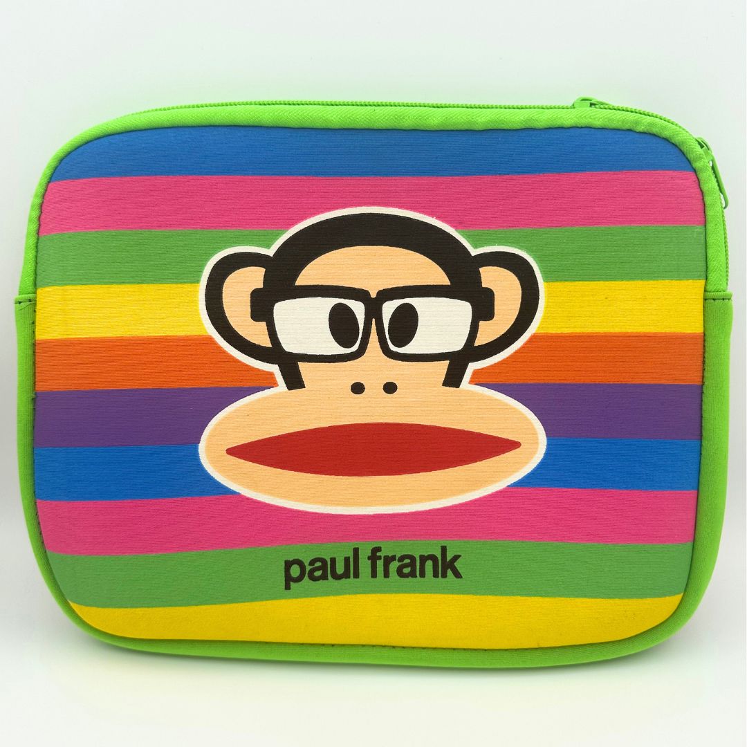 Vintage Paul Frank rainbow laptop case