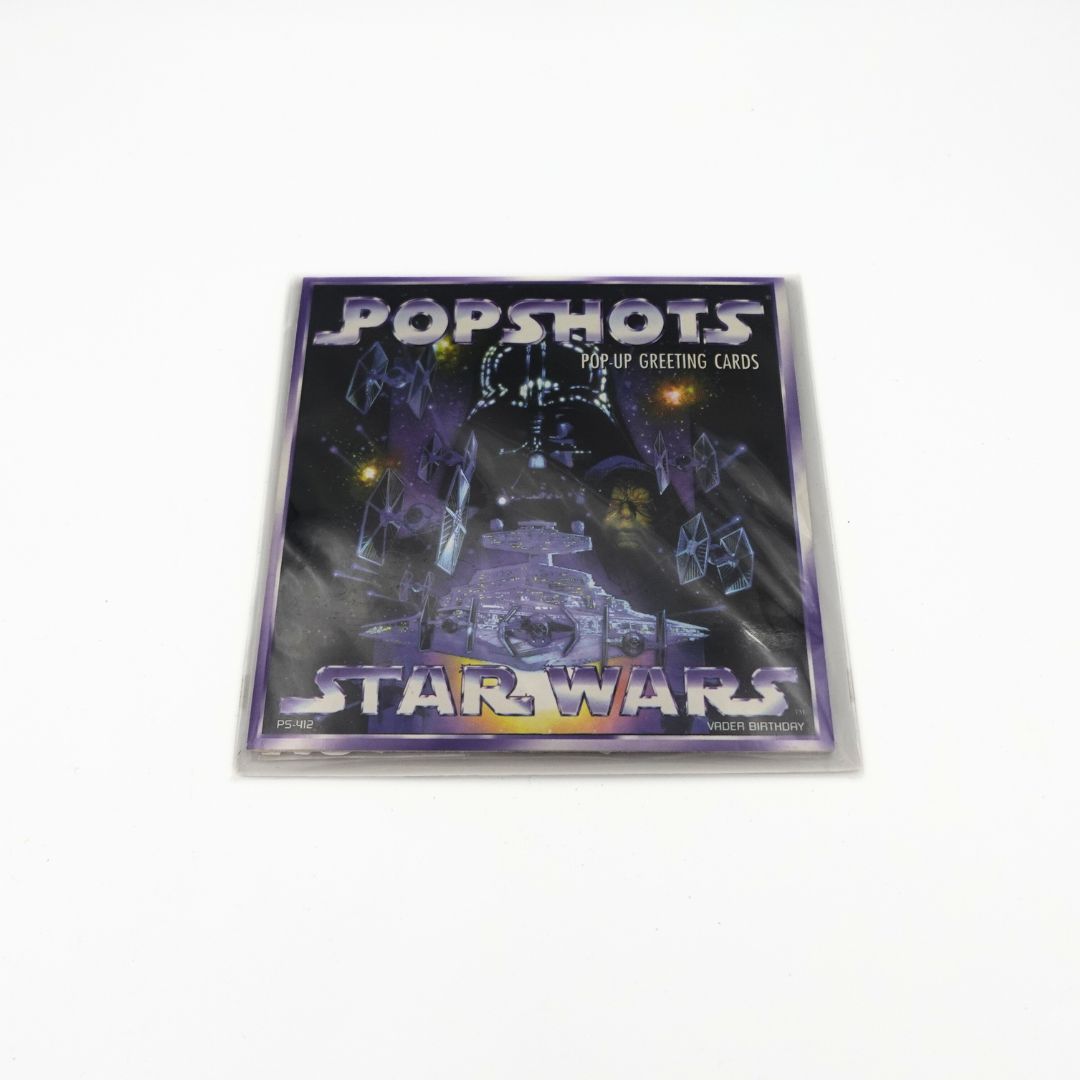 1997 Star Wars Pop Shots Vader Birthday Card