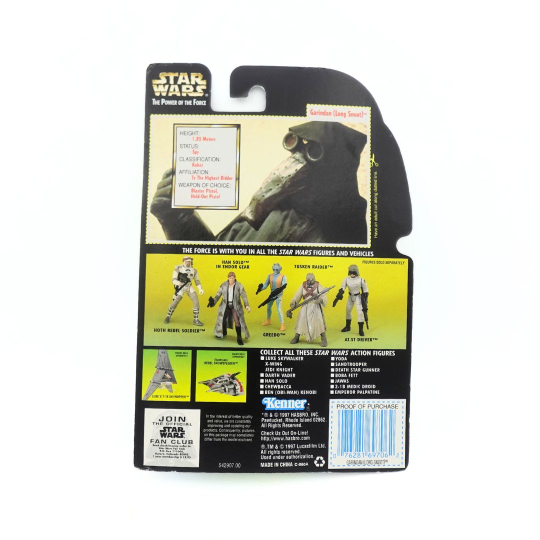 1997 Star Wars The Power of the Force Garindan (Long Snoot)