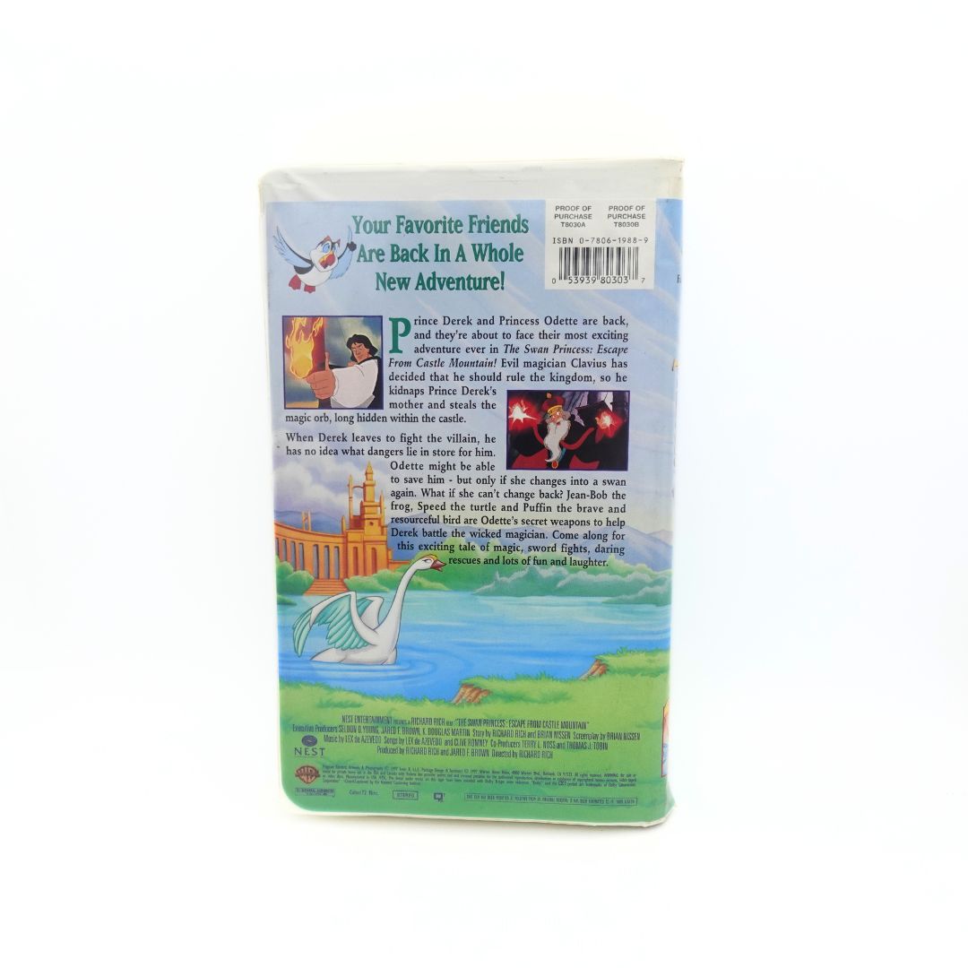 1997 The Swan Princess Escape from Castle Mountain VHS