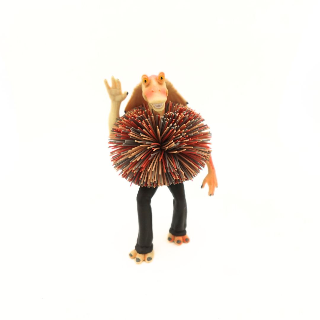 1999 Star Wars Jar Jar Binks Koosh Ball Figure