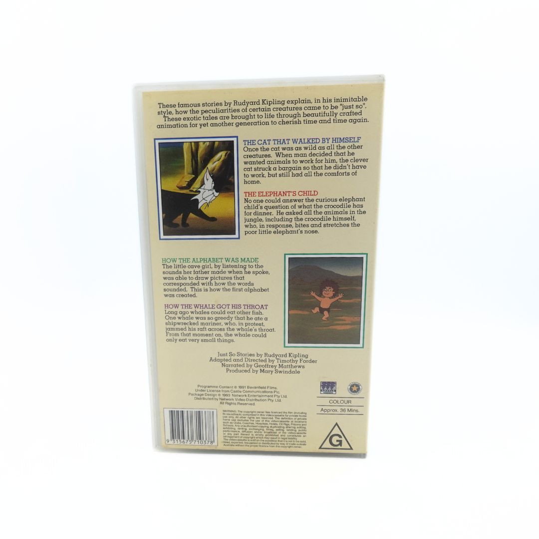 1991 Rudyard Kipling's Just So Stories Volume 1