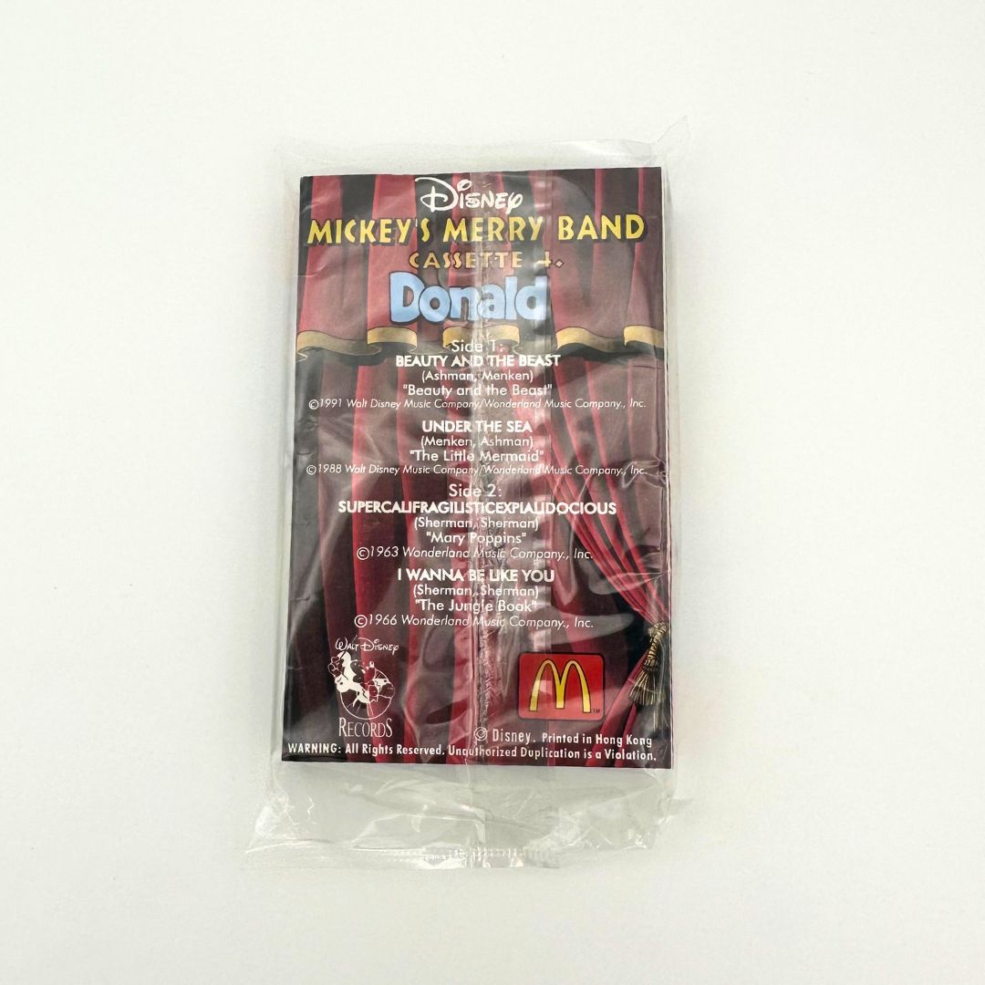 Unopened McDonalds Mickey's Merry Band Donald Cassette