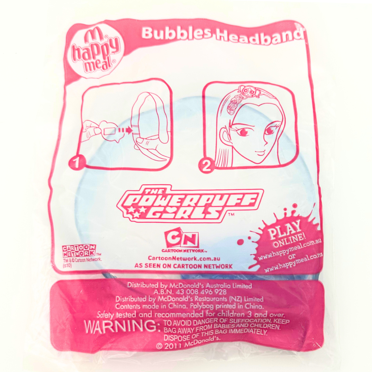2011 Happy Meal Bubbles Headband