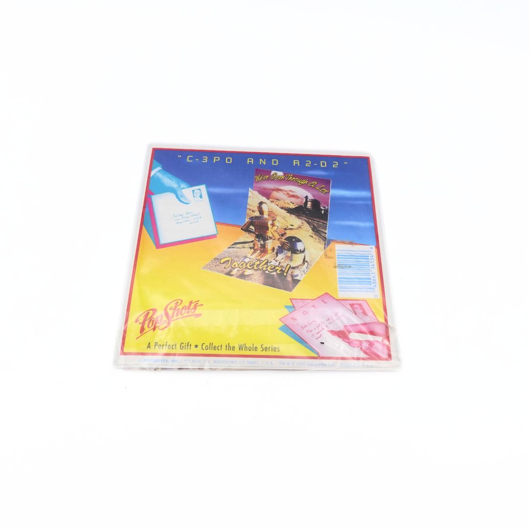 1997 Star Wars Pop Shots C-3P0 and R2-D2 Card