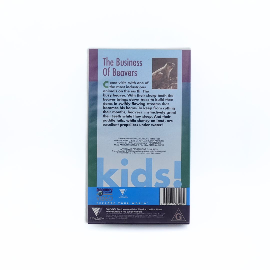 1991 Discovery Channel The Business of Beavers VHS