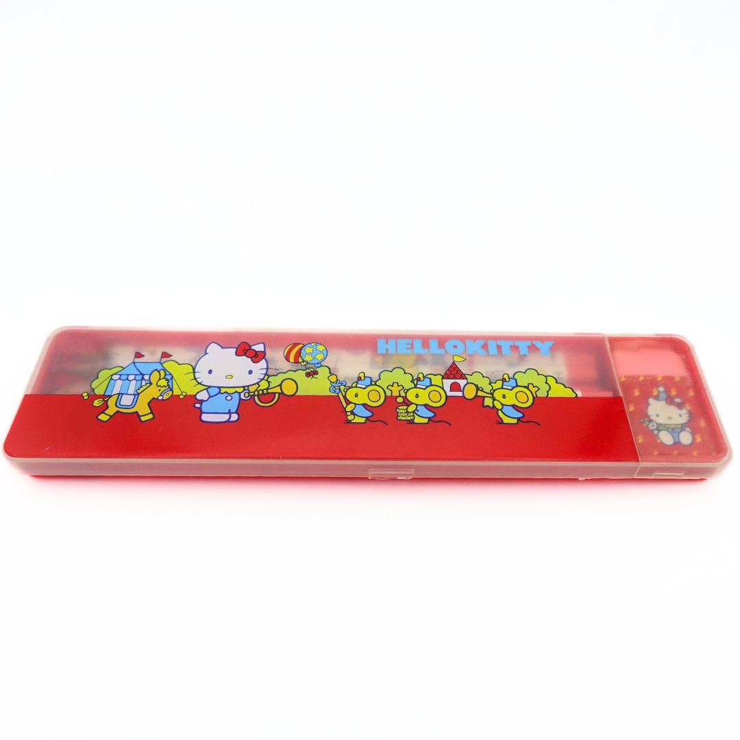 1976 Sanrio Hello Kitty Pencil Case with Pencil and Eraser