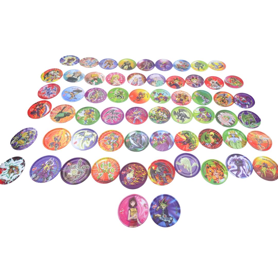 2004 Complete Tazos Metalix Yu-Gi-Oh 1 to 61