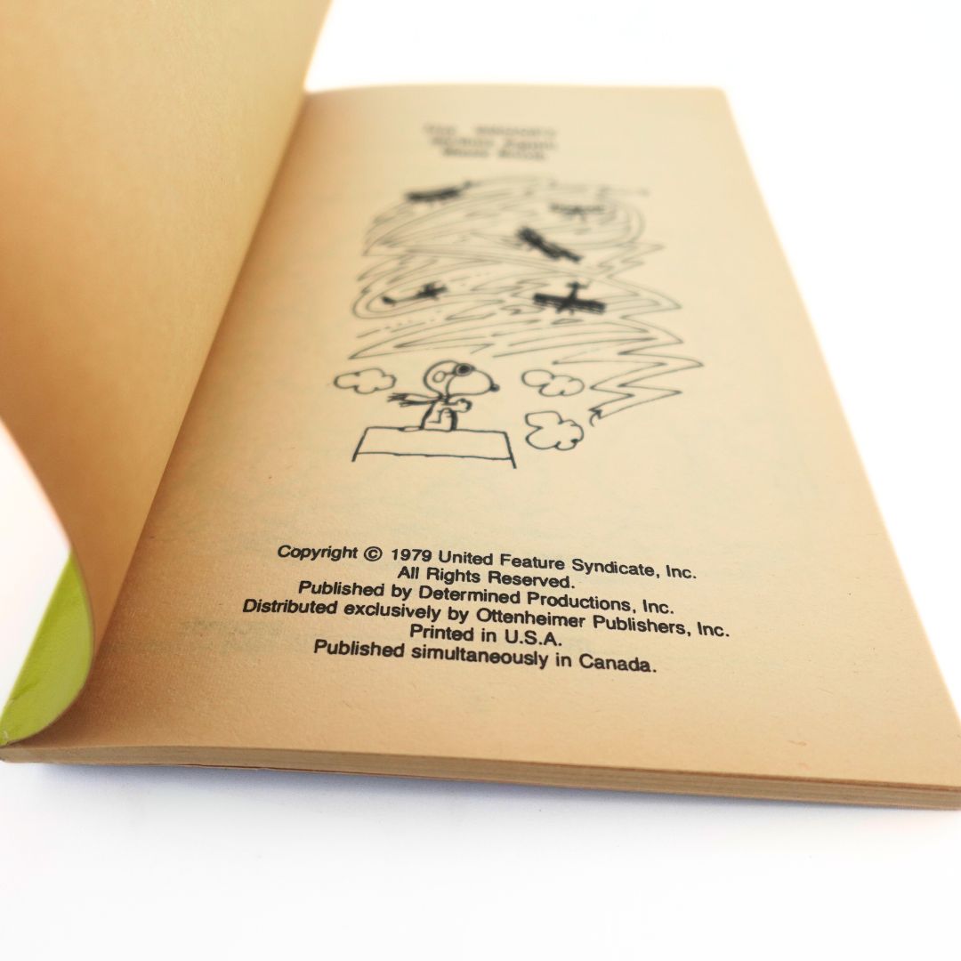 1979 Snoopy Strikes Again Maze Book