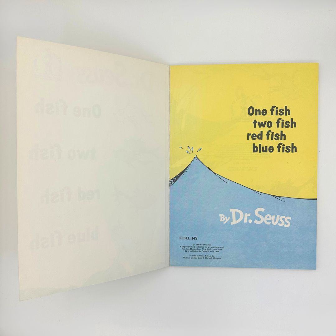 Dr. Seuss One Fish Two Fish Red Fish Blue Fish