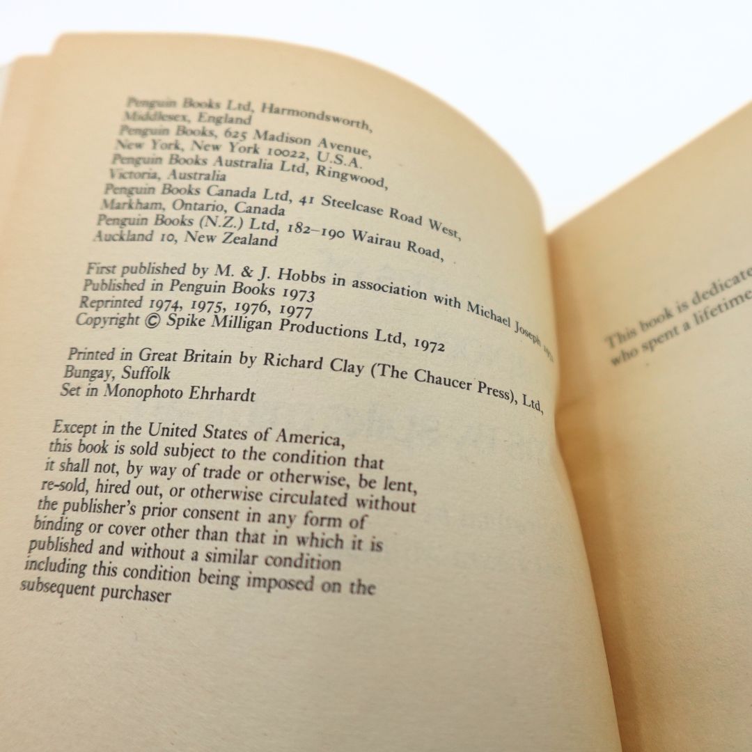 1977 Small Dreams of a Scorpion by Spike Milligan