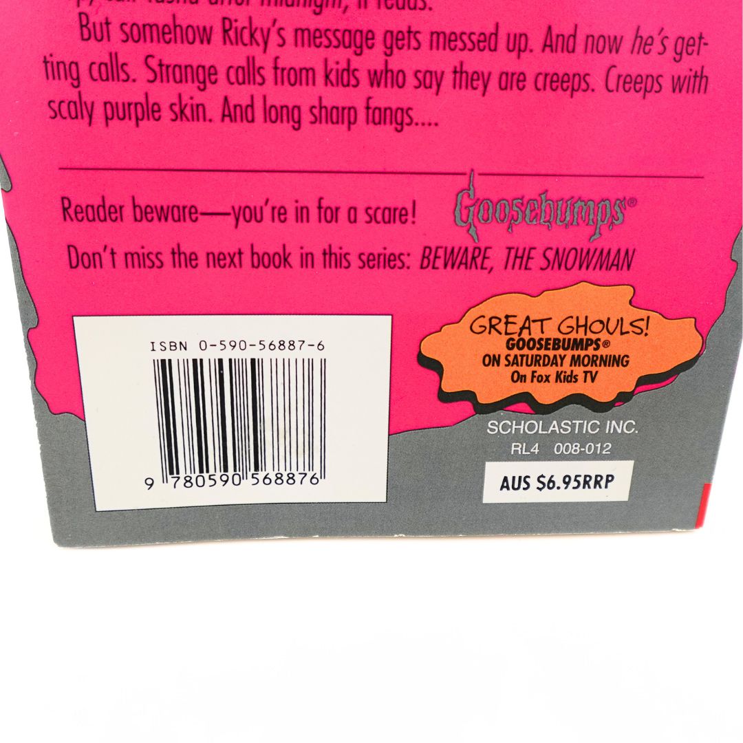 1996 Goosebumps Calling All Creeps!