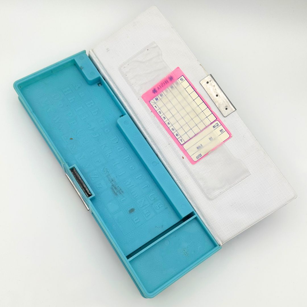 Layered 1980's Korean Astro Boy pencil case