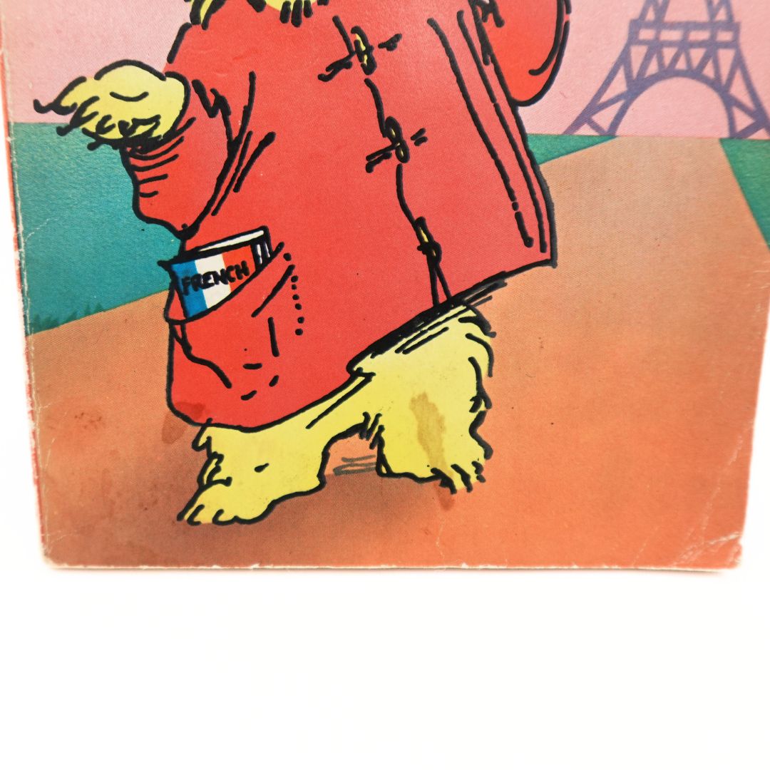 Image of staining on a vintage 70s book