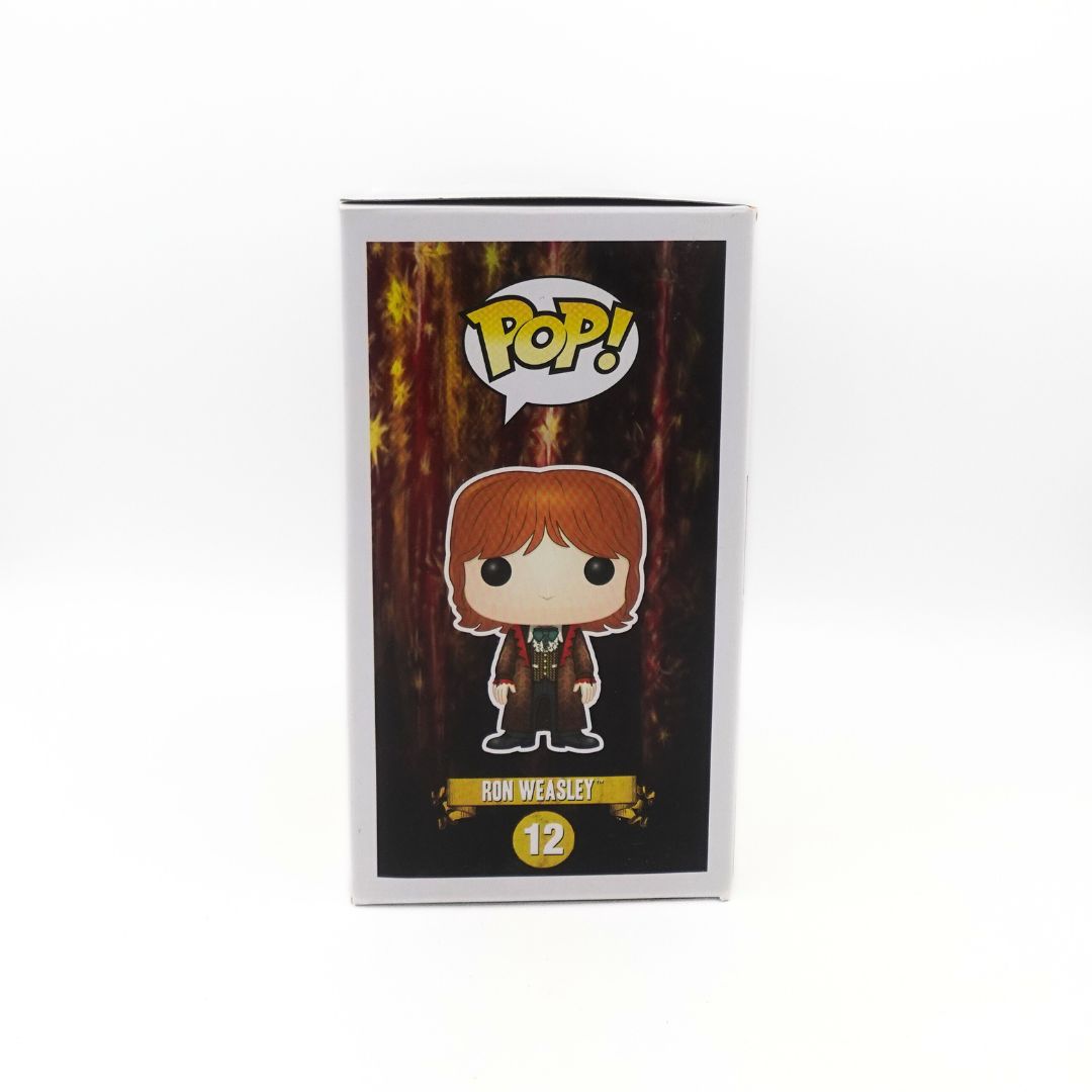 Side on photo of the Harry Potter Ron Weasley 21 Pop Vinyl Funko Pop box