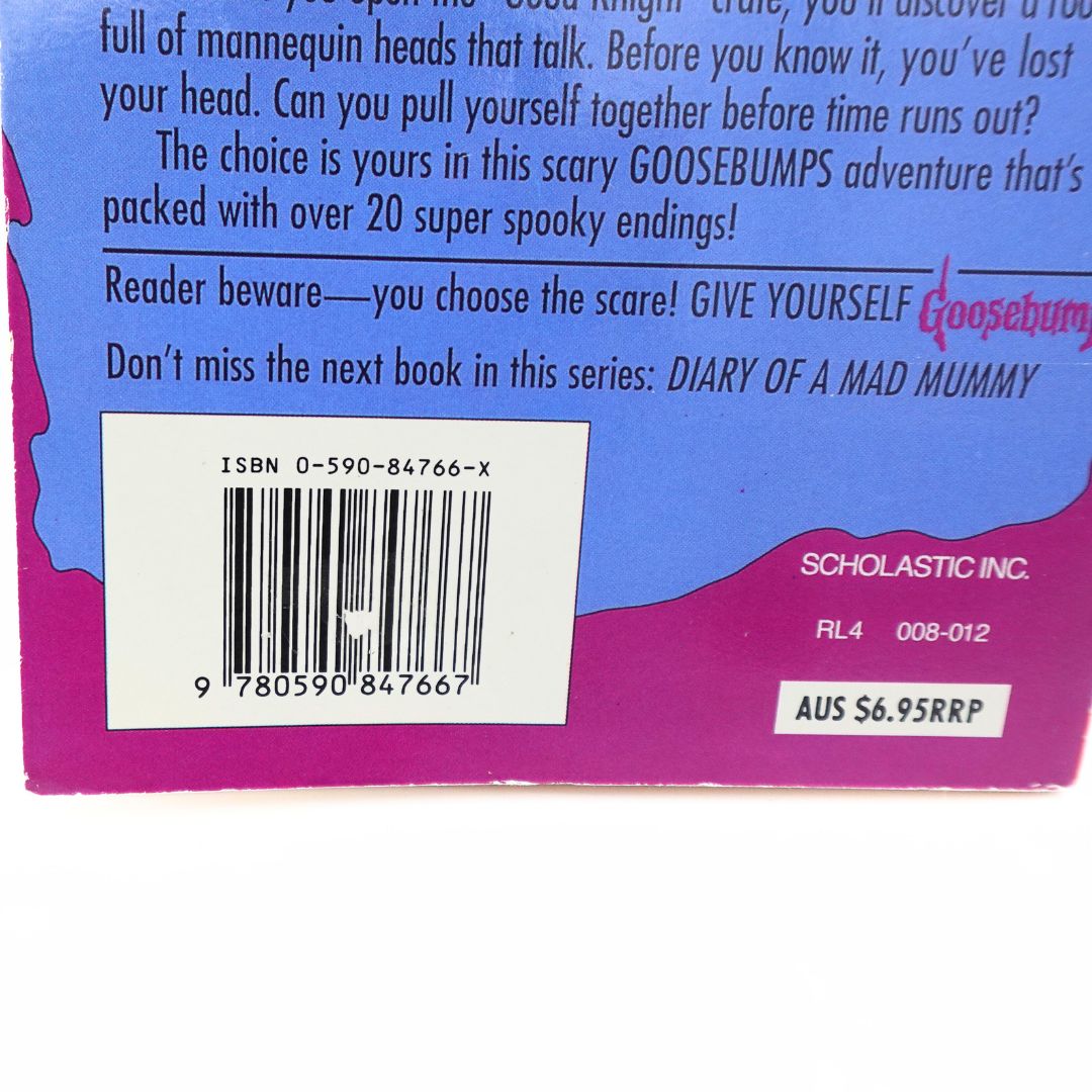 1996 Goosebumps Reader Beware: The Knight in Screaming Armour