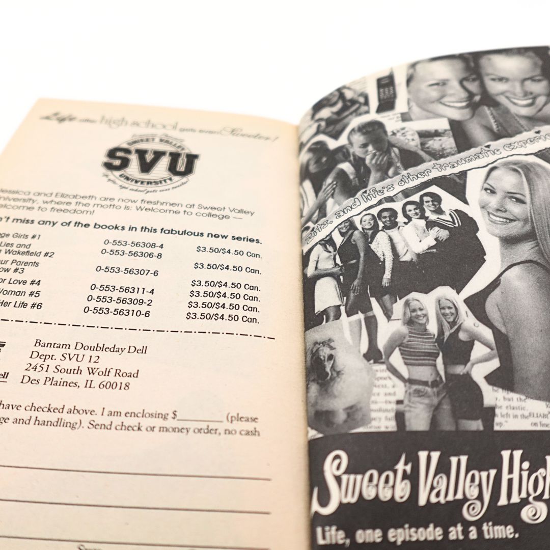 1995 Sweet Valley High Jessica's Older Guy Book