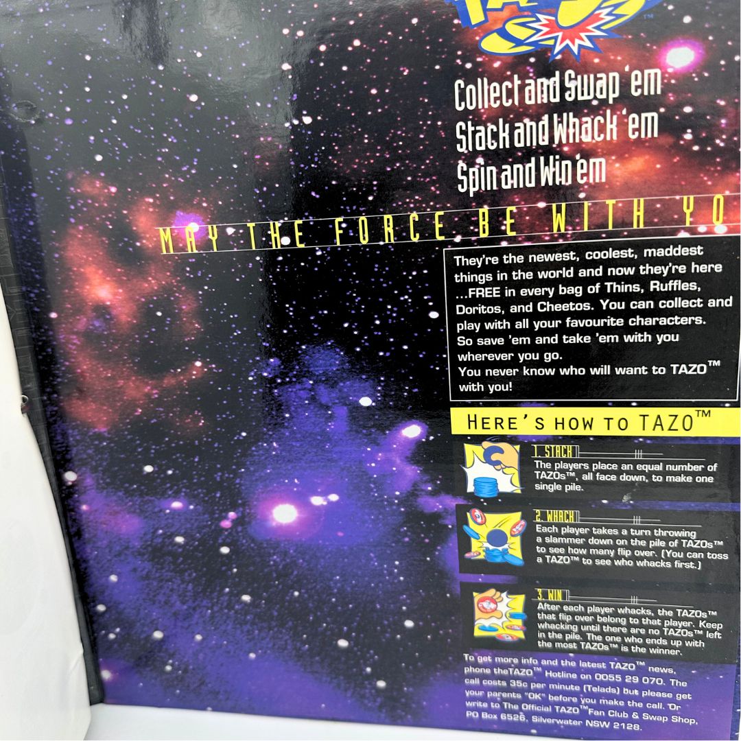 Star Wars Tazos in Collectors Album