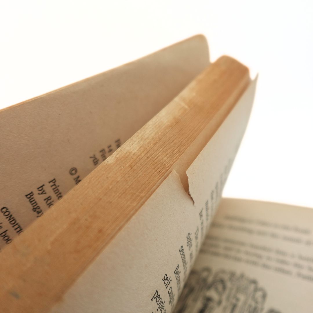 Image showing small tear on a vintage book