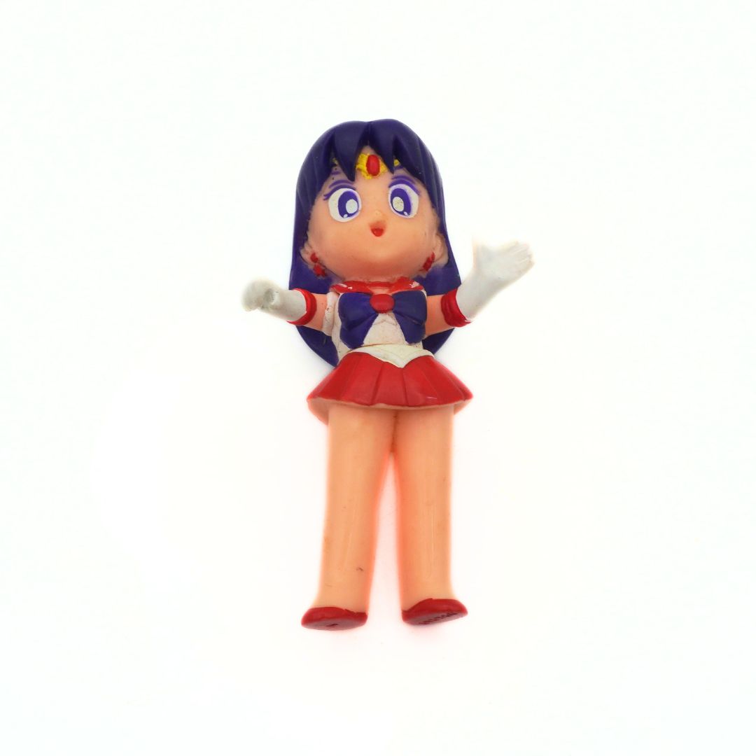 Front on photo of a 1994 Sailor Mars Figurine released by BanPresto