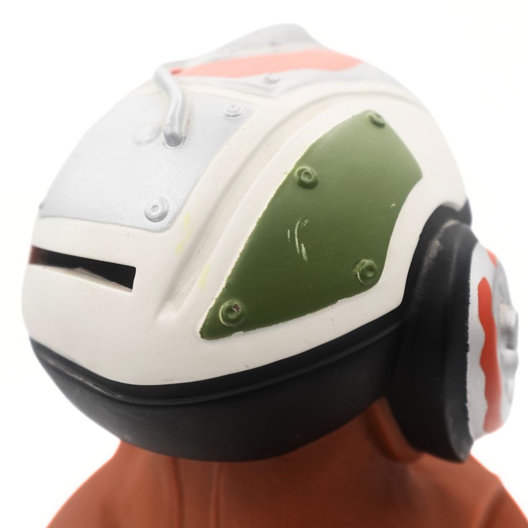 Close up of marks or paint on a 1999 Star Wars Anakin helmet money box