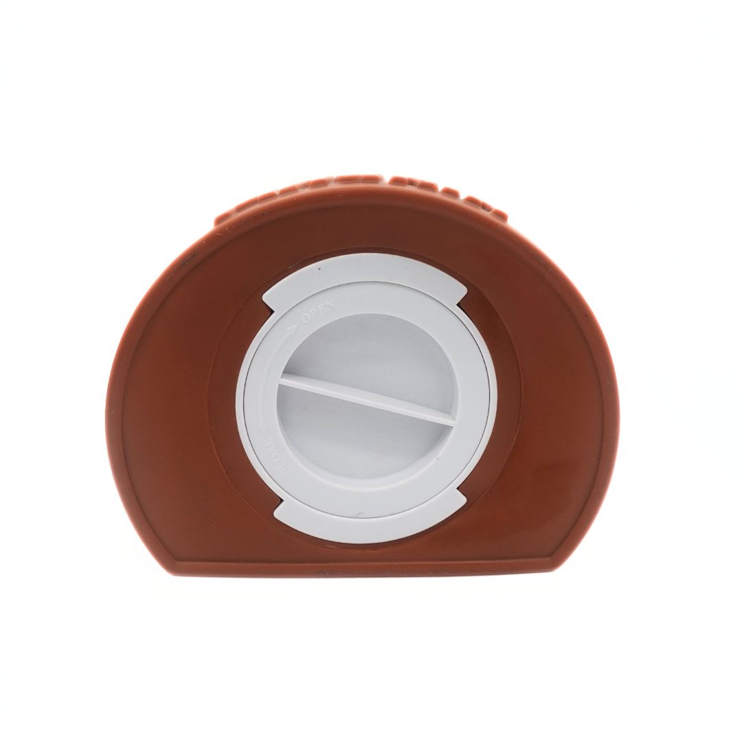 Underside of an Anakin Star Wars money box with a white covering