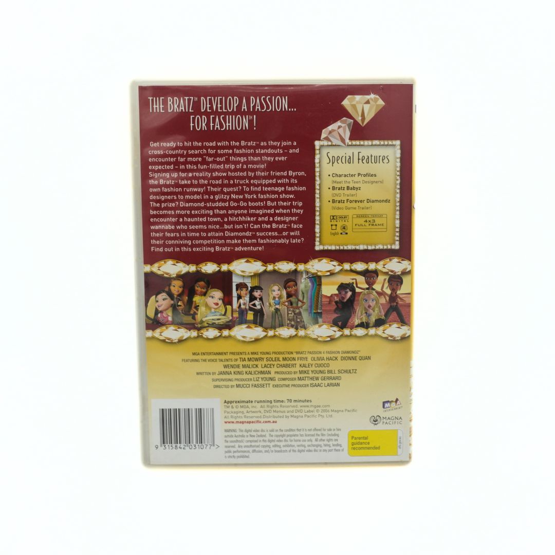 Back cover of a DVD featuring characters and text on a white background
