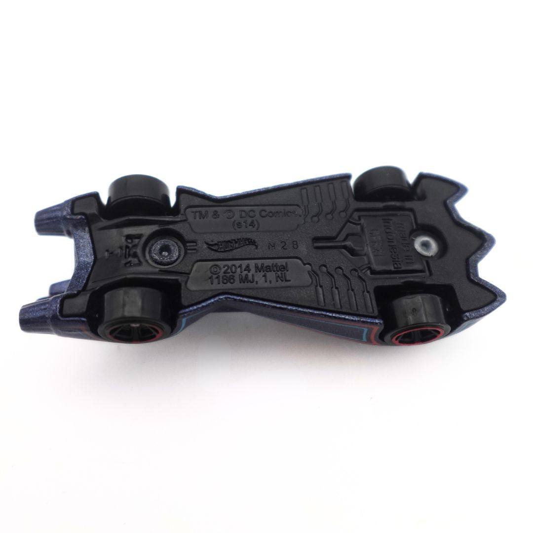 Underside of the 2014 Mattel Hot Wheels Batmobile Brave and the Bold diecast car