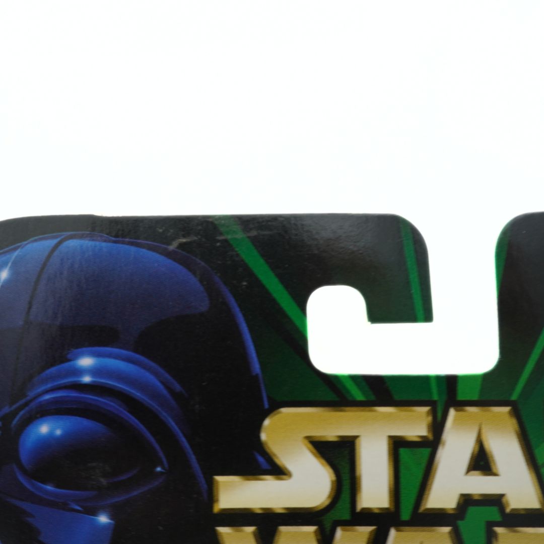 Swingtag with minor marks on a vintage 1998 Star Wars cardback