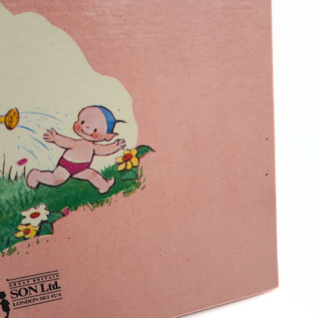 Minor mark to corner of a vintage 70's pink book cover