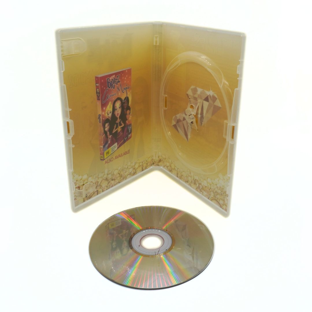 DVD case with a movie disc inside on a white background