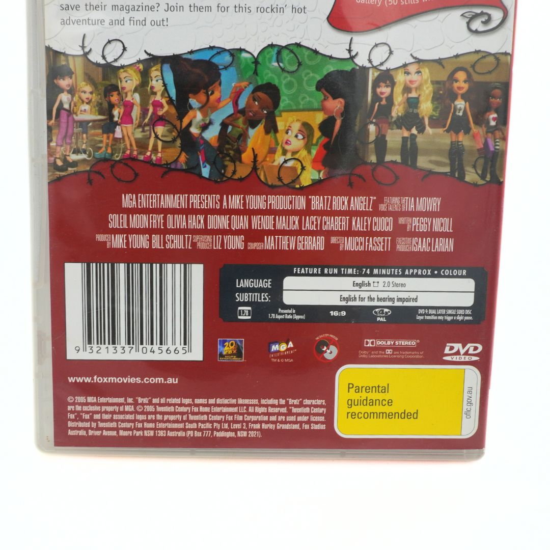 Back cover of a DVD with animated characters and text