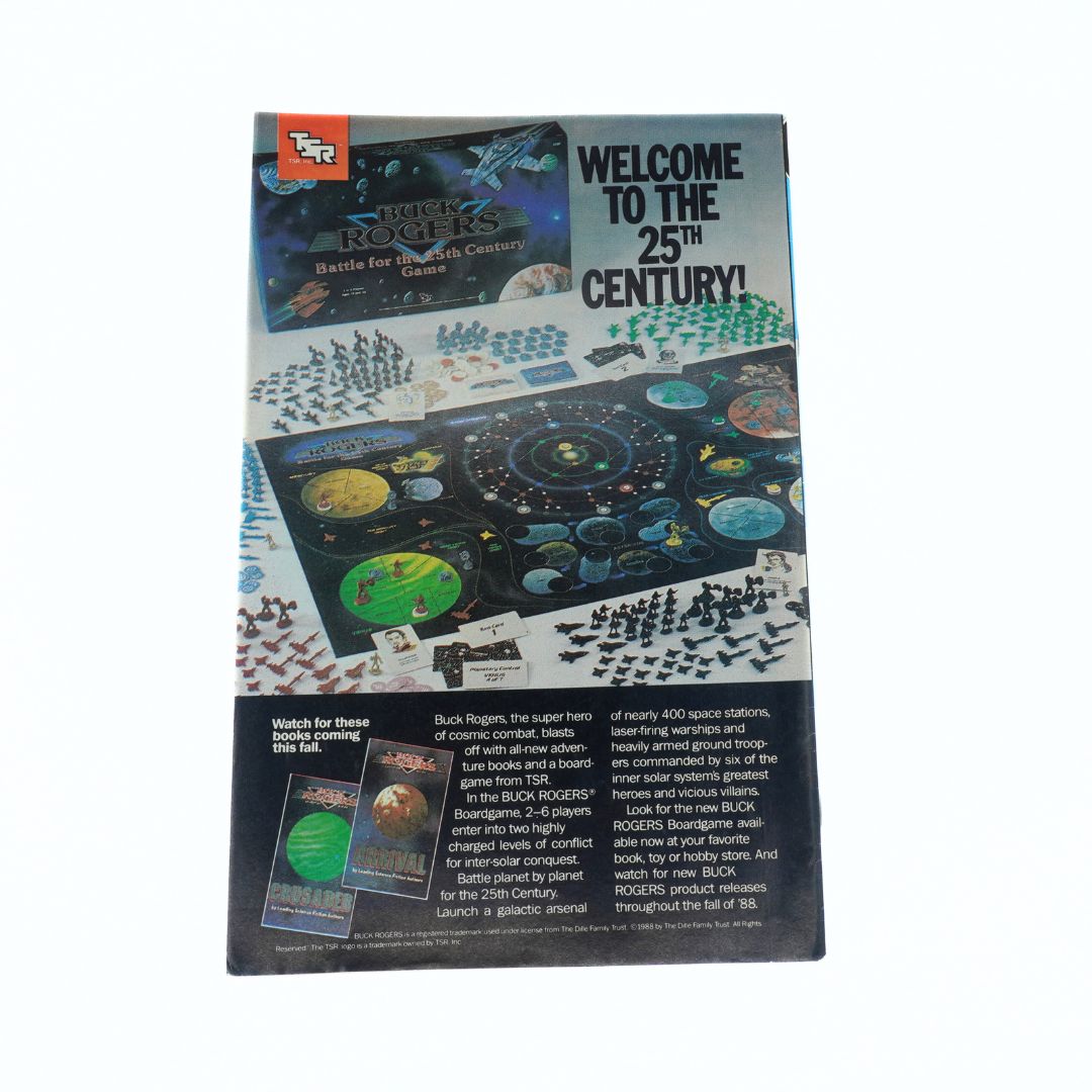Add for the 'Buck Rogers' board game with space-themed graphics and text.