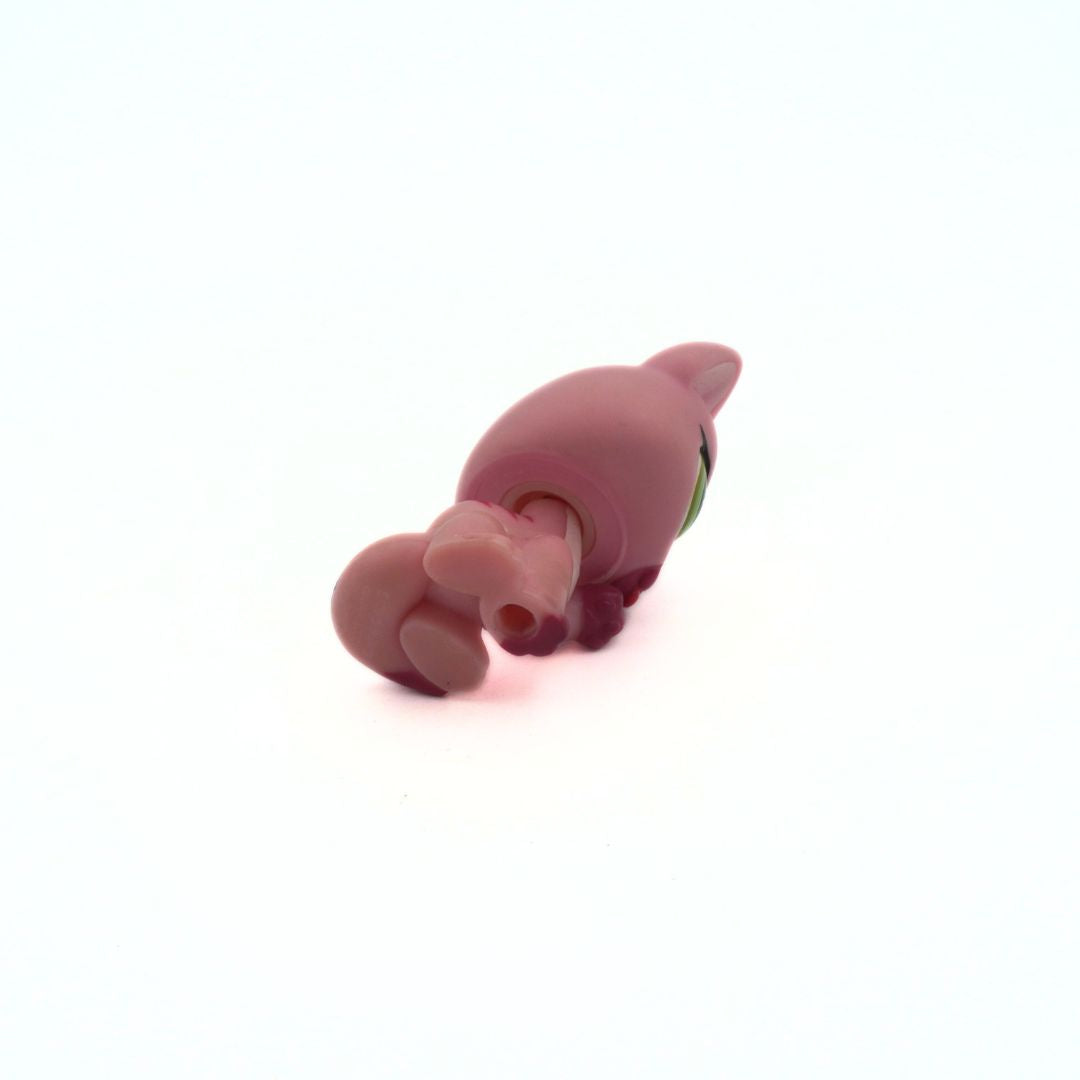 Underside of a vintage Littlest Pet Shop pink cat