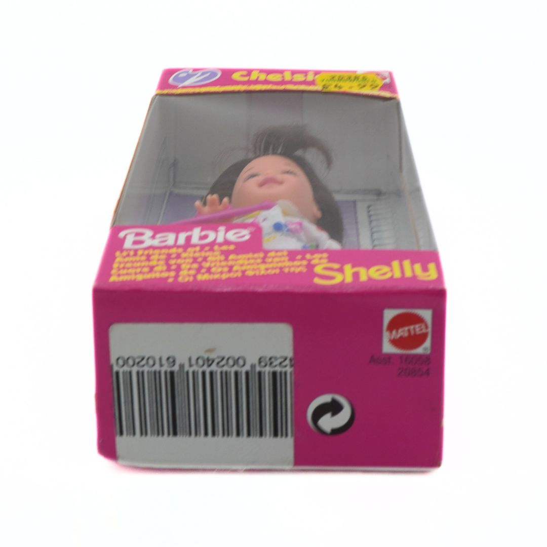 Barbie doll packaging with 'Chelsie' on a white background