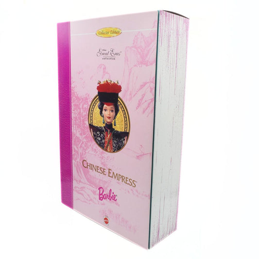 Barbie Chinese Empress doll packaging with pink and white design