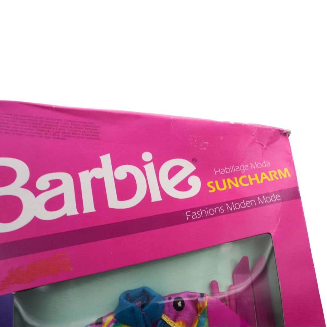 Barbie packaging with visible branding on a white background