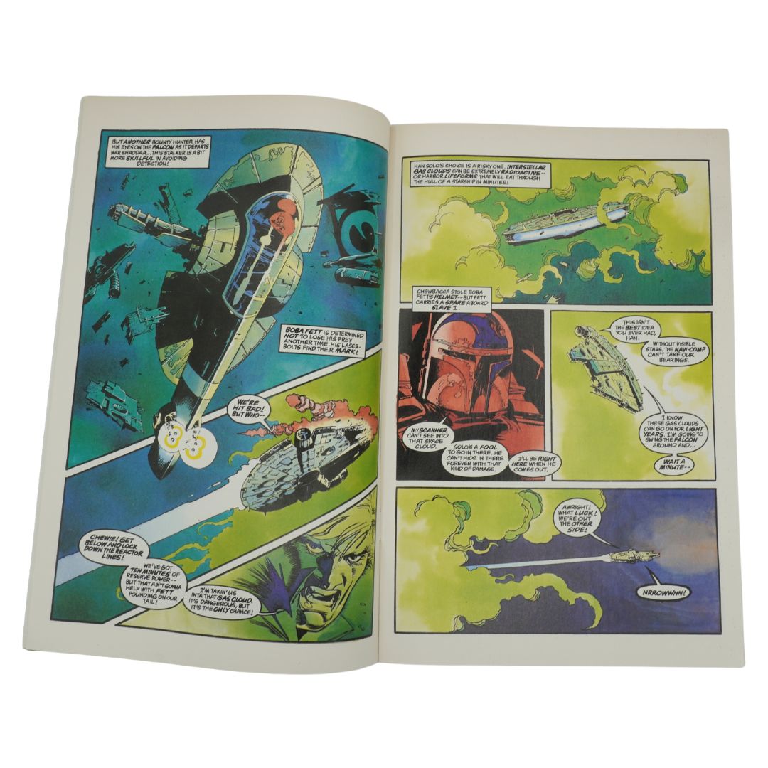 Comic book panels from the 1995 Star Wars series Dark Empire II