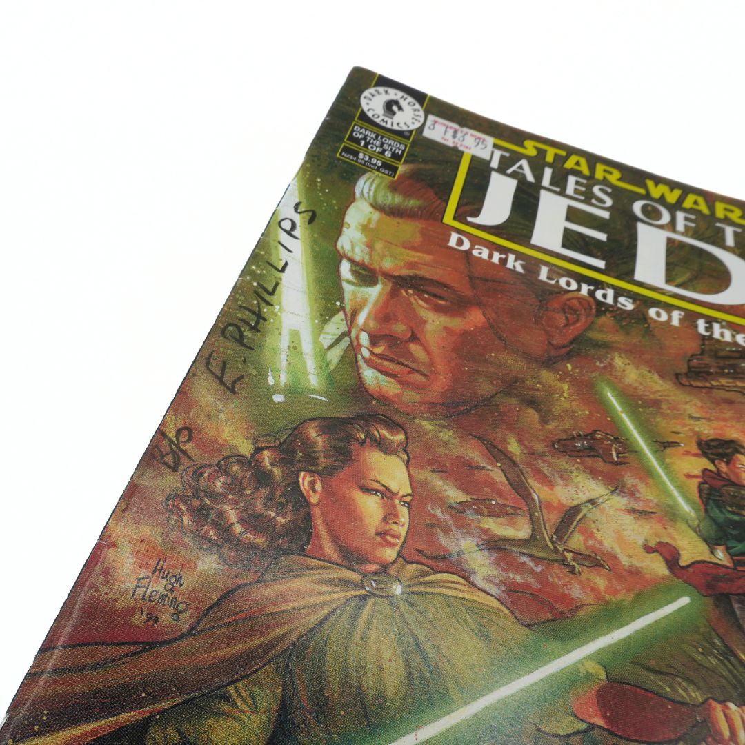 Star Wars comic book titled 'Tales of the Jedi: Dark Lords of the Force' on a white background