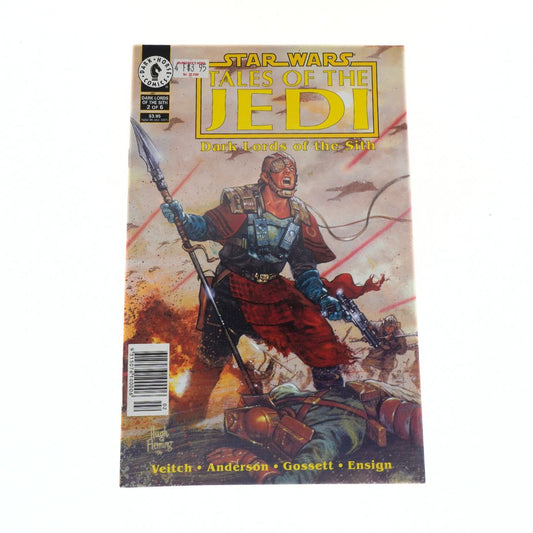 Comic book cover featuring a character from 'Star Wars: Tales of the Jedi' on a white background