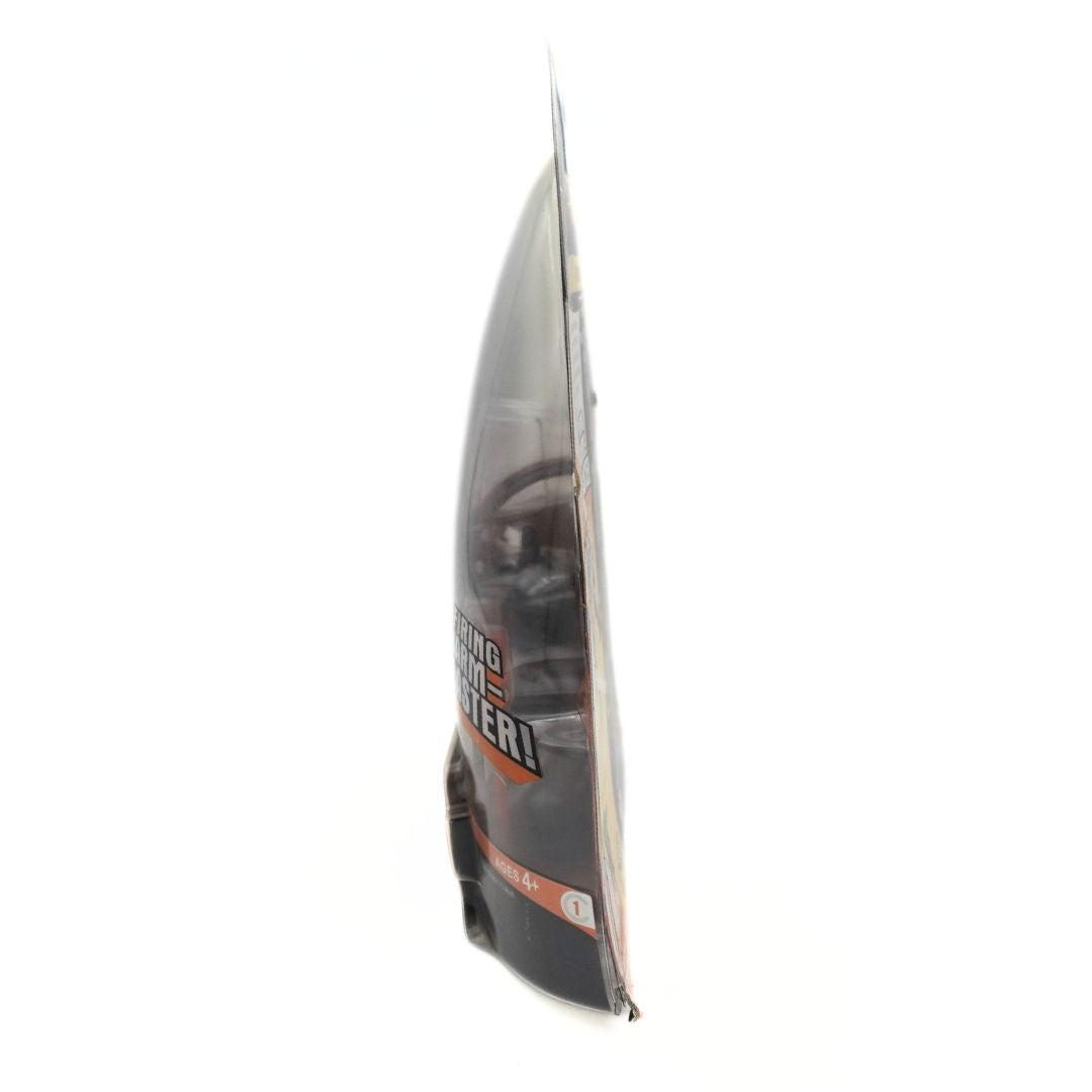Side on photo of a 2005 Star Wars Destroyer Droid in packaging