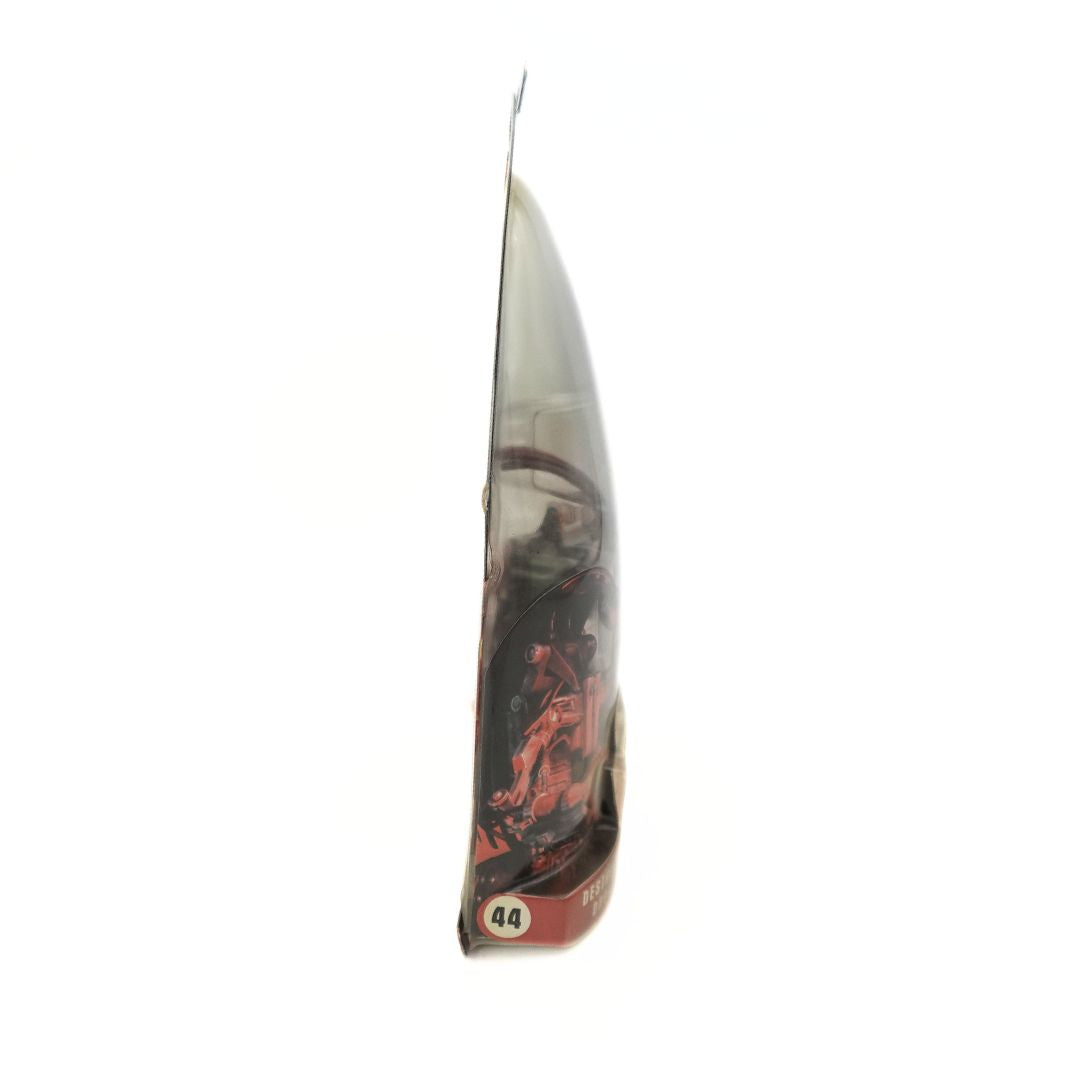 Side on photo of a 2005 Star Wars Destroyer Droid in packaging, numbered 44