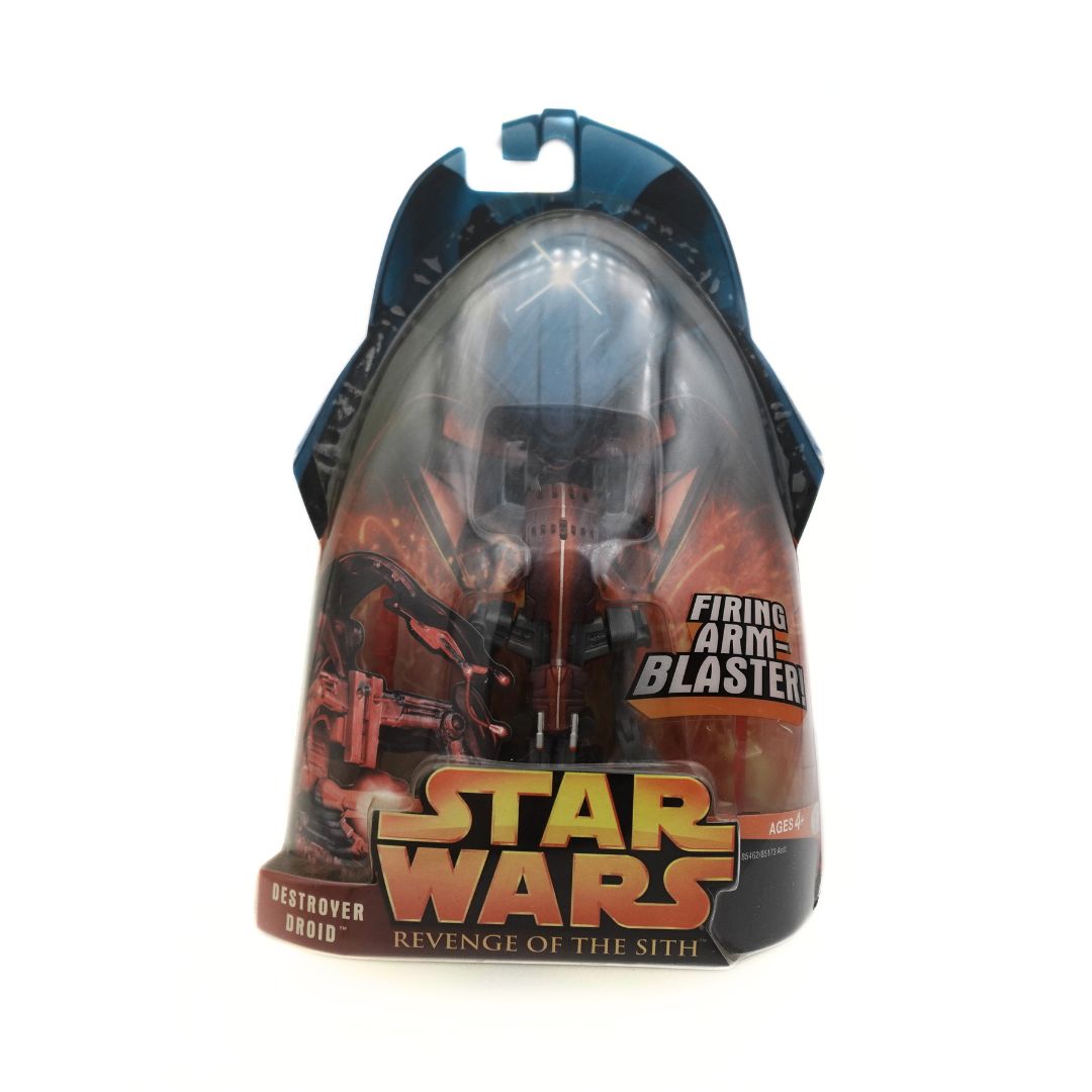 Unopened 2005 Star Wars Revenge of the Sith Destroyer Droid with a firing-arm blaster move