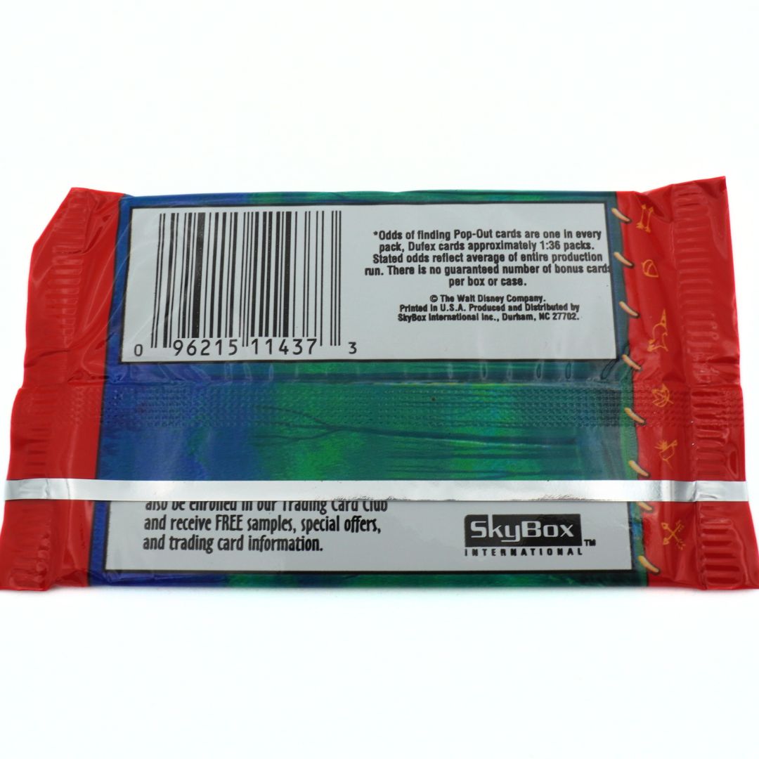 Trading card pack with SkyBox International branding on a white background