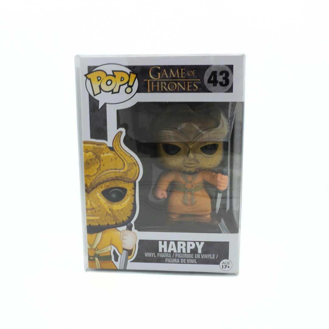 Funko Pop! vinyl figure packaging for Game of Thrones, featuring Harpy.