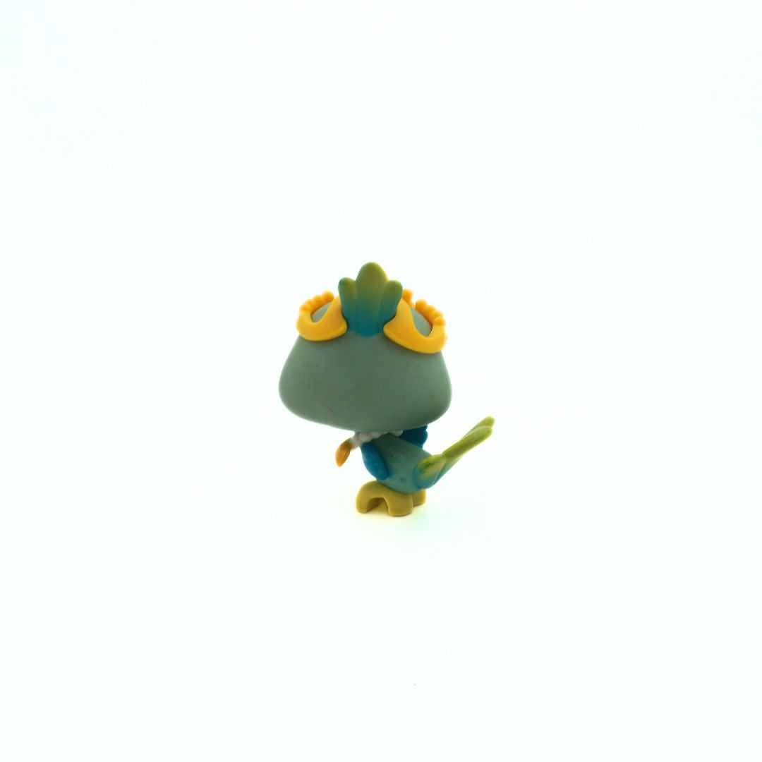 Back of a vintage Littlest Pet Shop Peacock, numbered 985