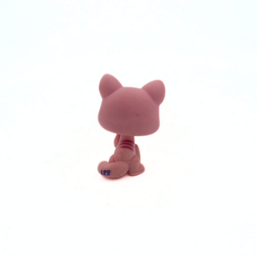 Pink cartoon-style character on a white background